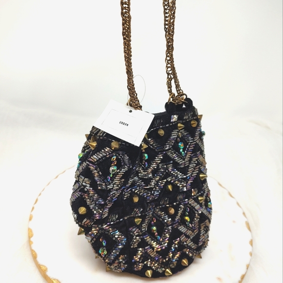 Urban Outfitters Handbags - NWT Urban Outfitters Keira Embellished Small Bucket Bag
